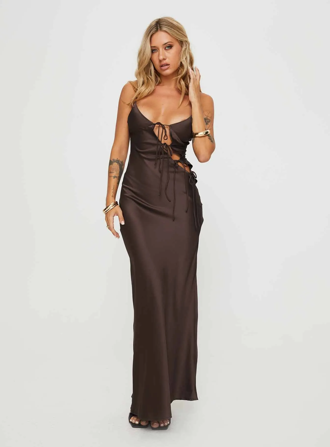 About A Girl Maxi Dress Chocolate