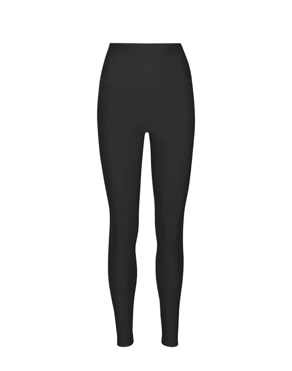 Active High-Rise Leggings Deep Black | Colorful Standard