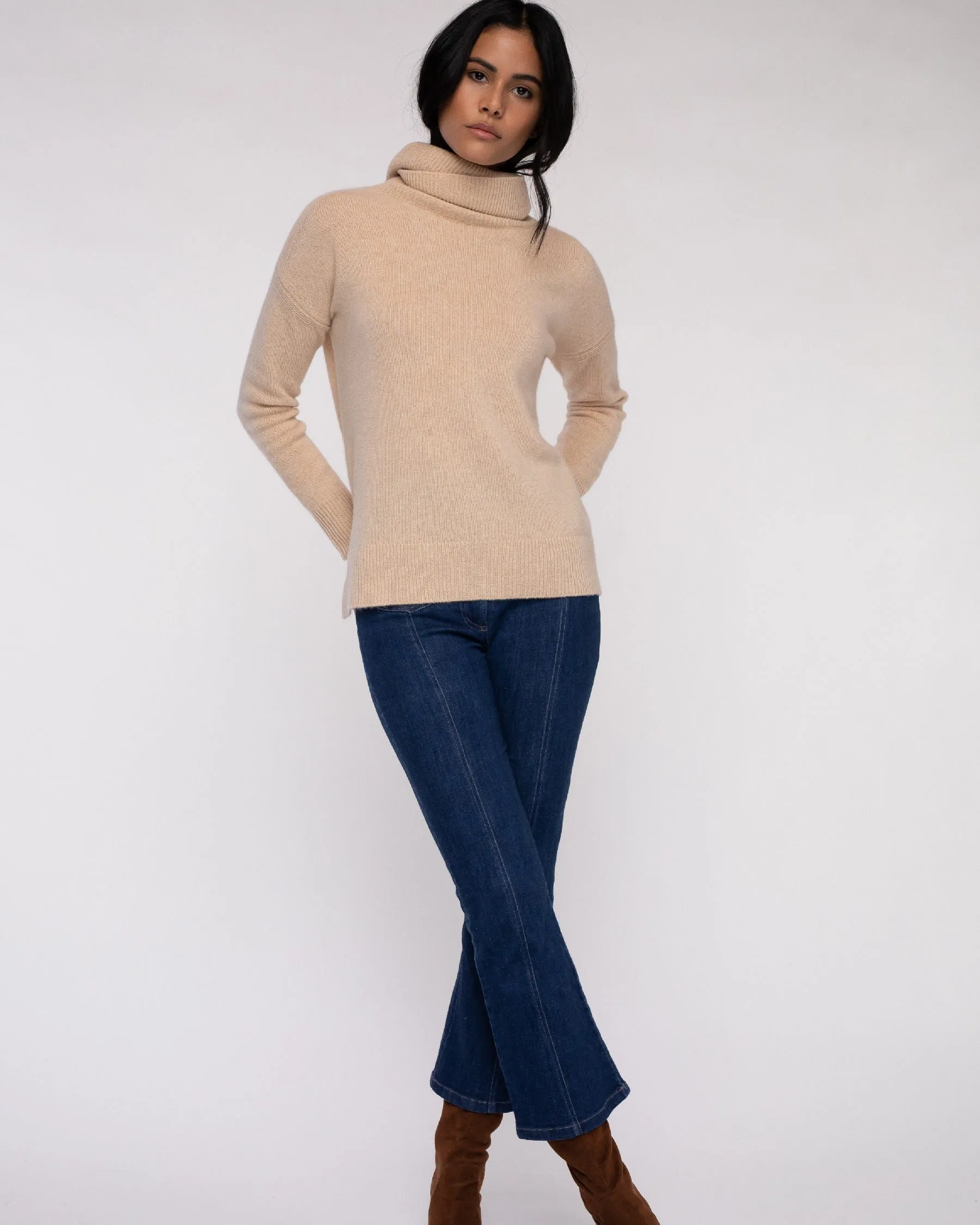 Alashan | Claudia Nichole | Luxe Zip Back | Turtle Neck Sweater | Women's