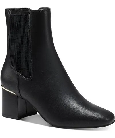 Alfani Womens Leather Ankle Ankle Boots