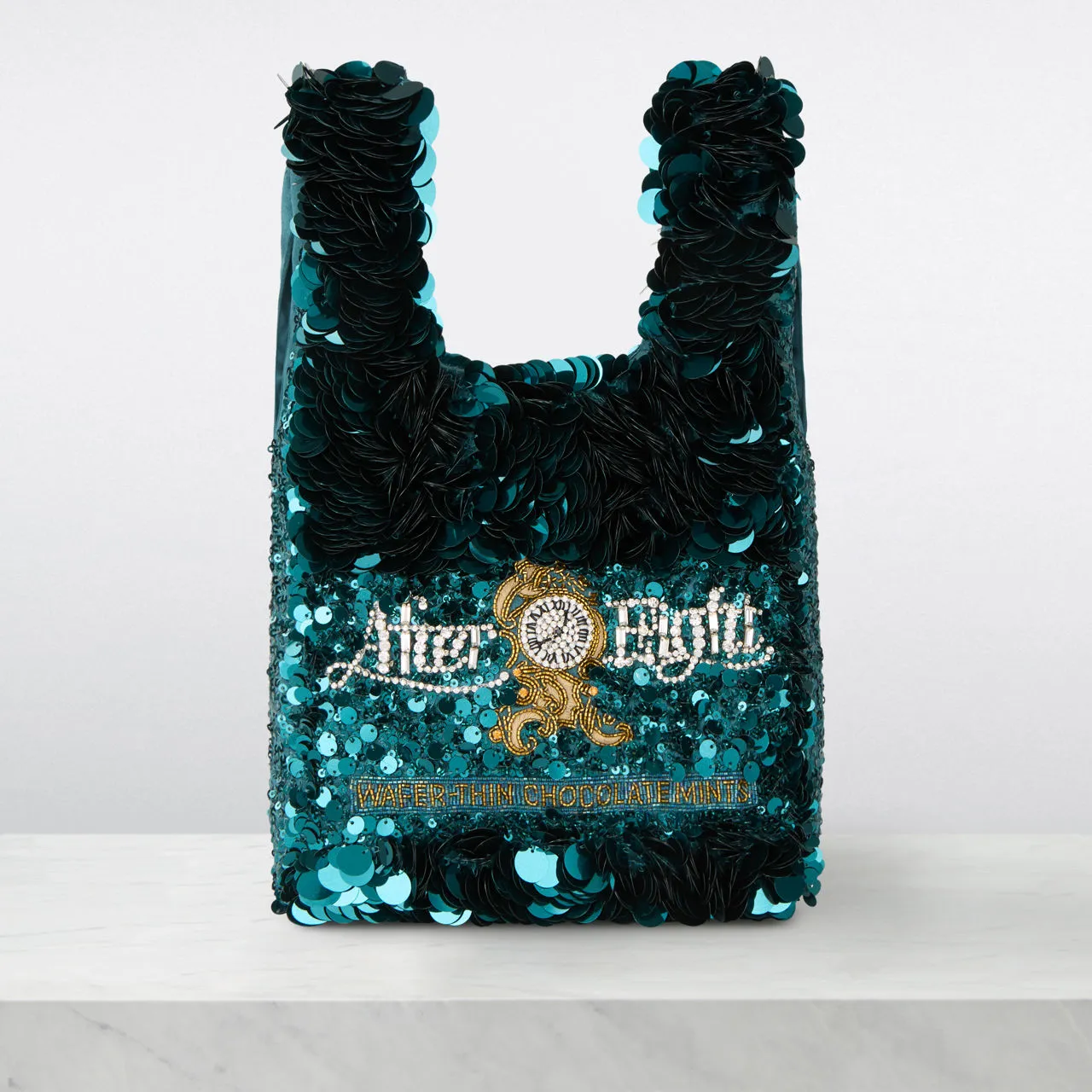 ANYA HINDMARCH After Eight® Mini Tote - Dark Teal