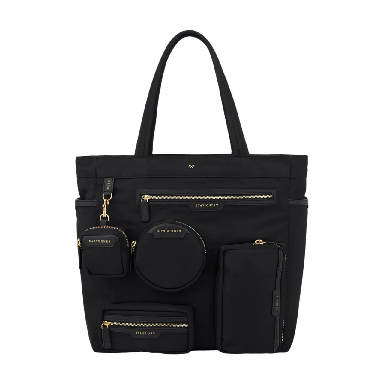 ANYA HINDMARCH LABELLED COLLECTION Commuter Tote Bag - Black