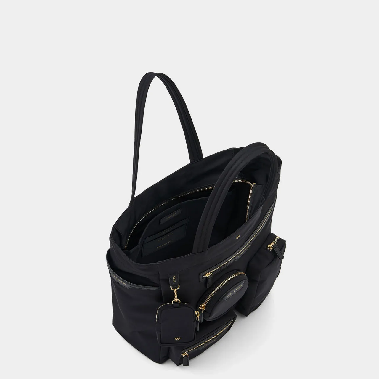 ANYA HINDMARCH LABELLED COLLECTION Commuter Tote Bag - Black