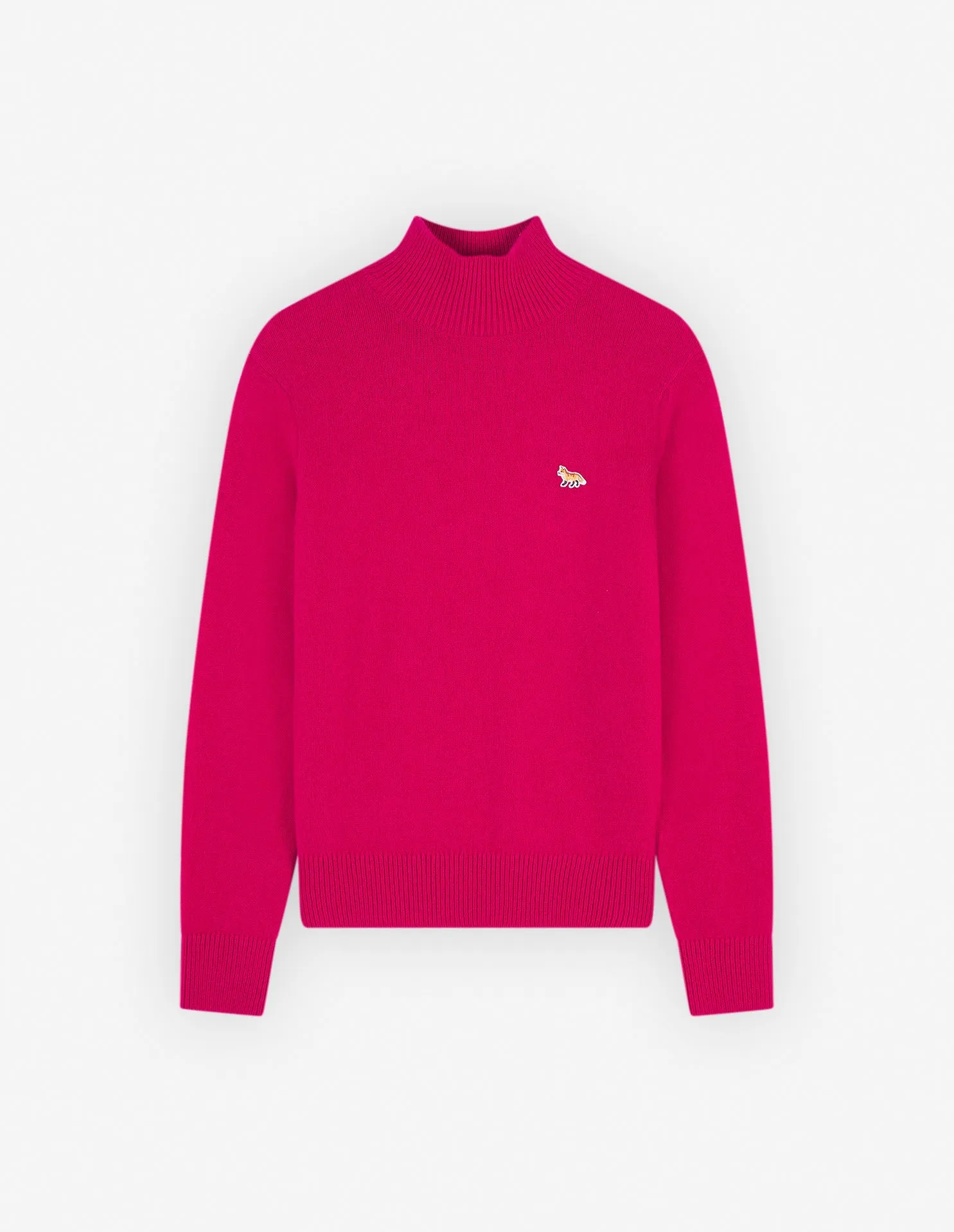 Baby Fox Patch Boxy Turtleneck Fuchsia