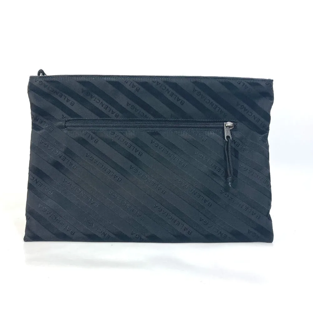 BALENCIAGA Clutch bag 459745 Nylon black logo Explorer mens