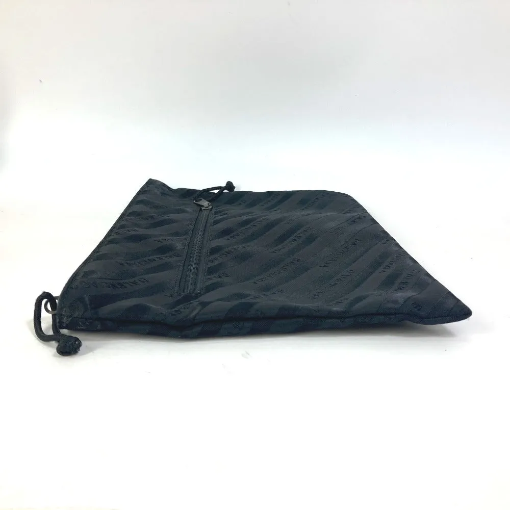 BALENCIAGA Clutch bag 459745 Nylon black logo Explorer mens