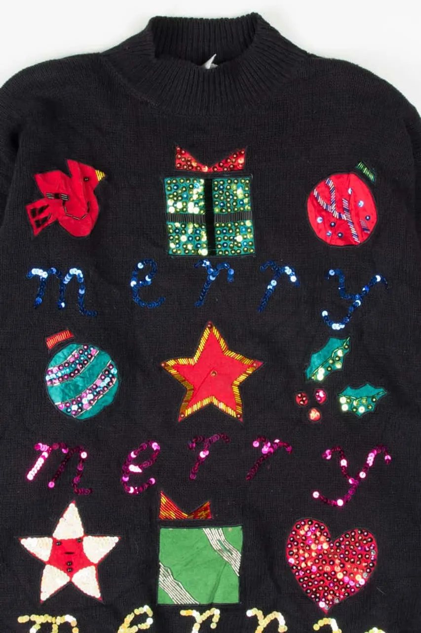 Black Ugly Christmas Pullover 53530