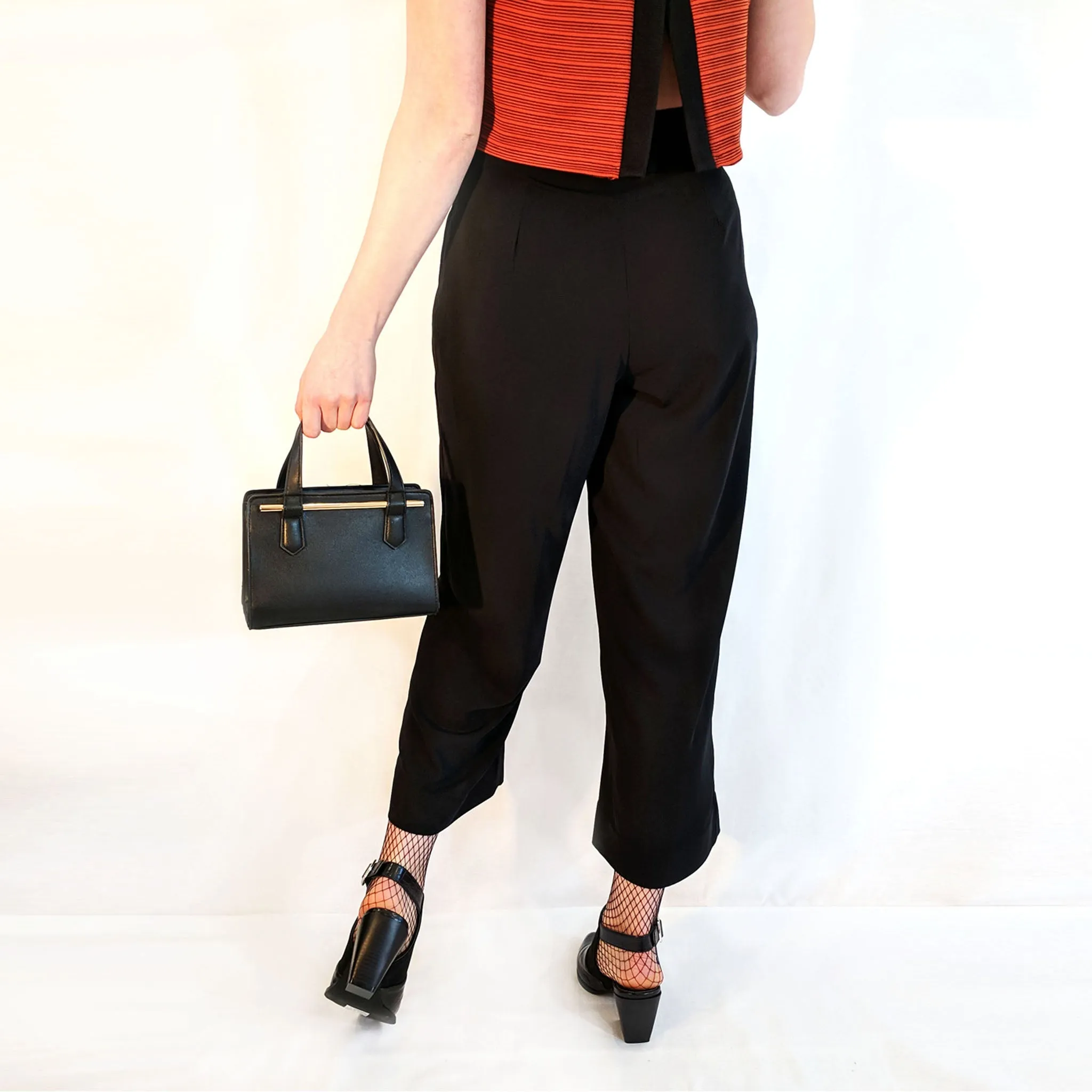 BLACK WIDE LEG CULOTTES