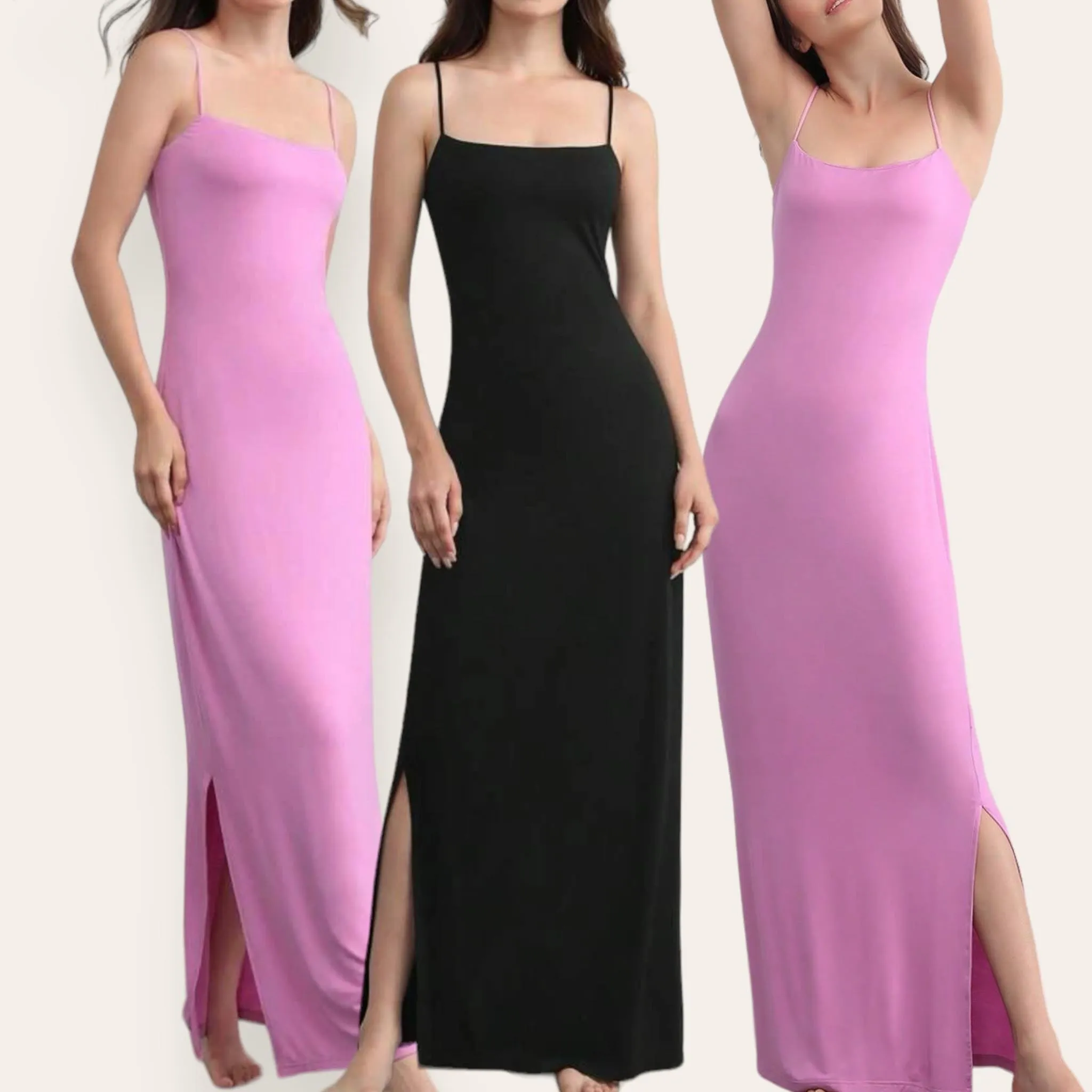 BLK Knit Stretch Maxi Lounge Dress