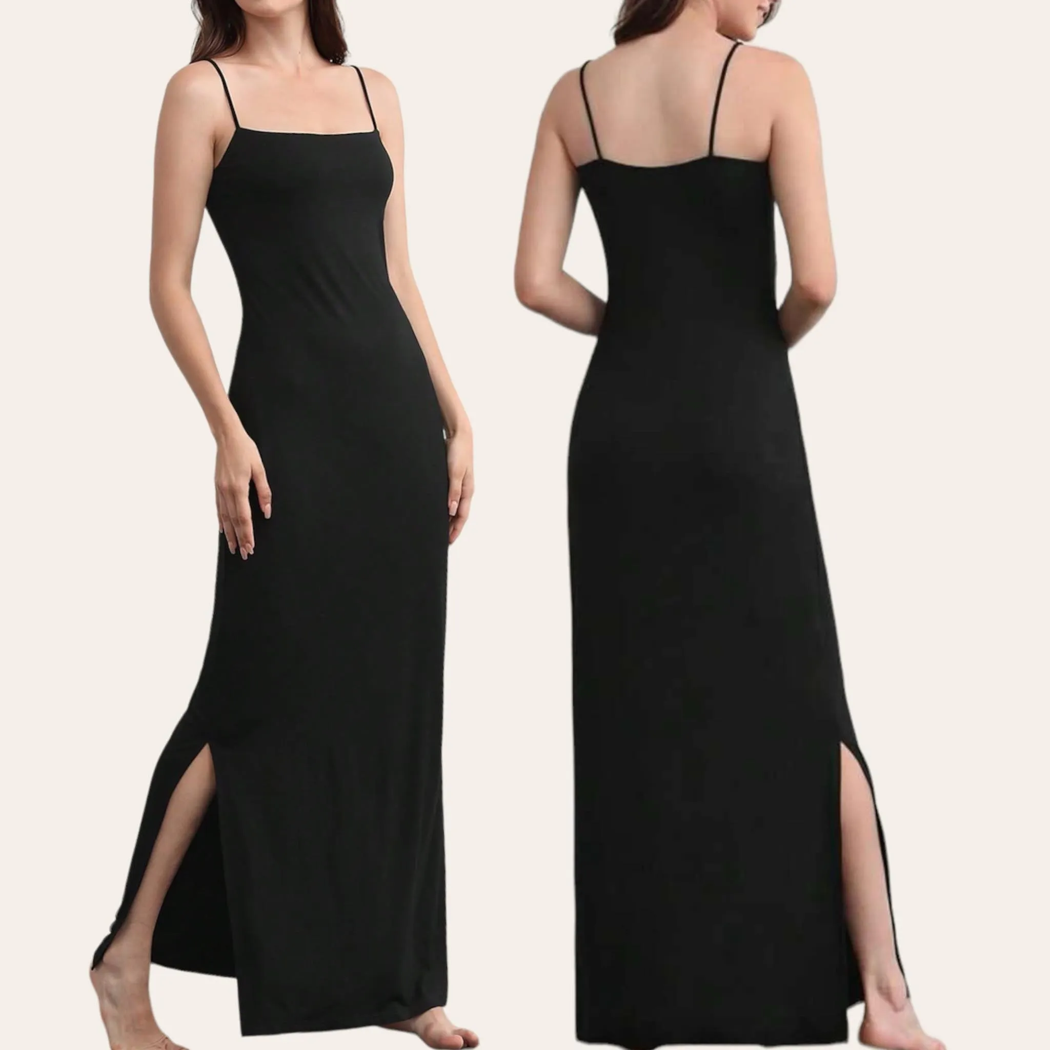 BLK Knit Stretch Maxi Lounge Dress