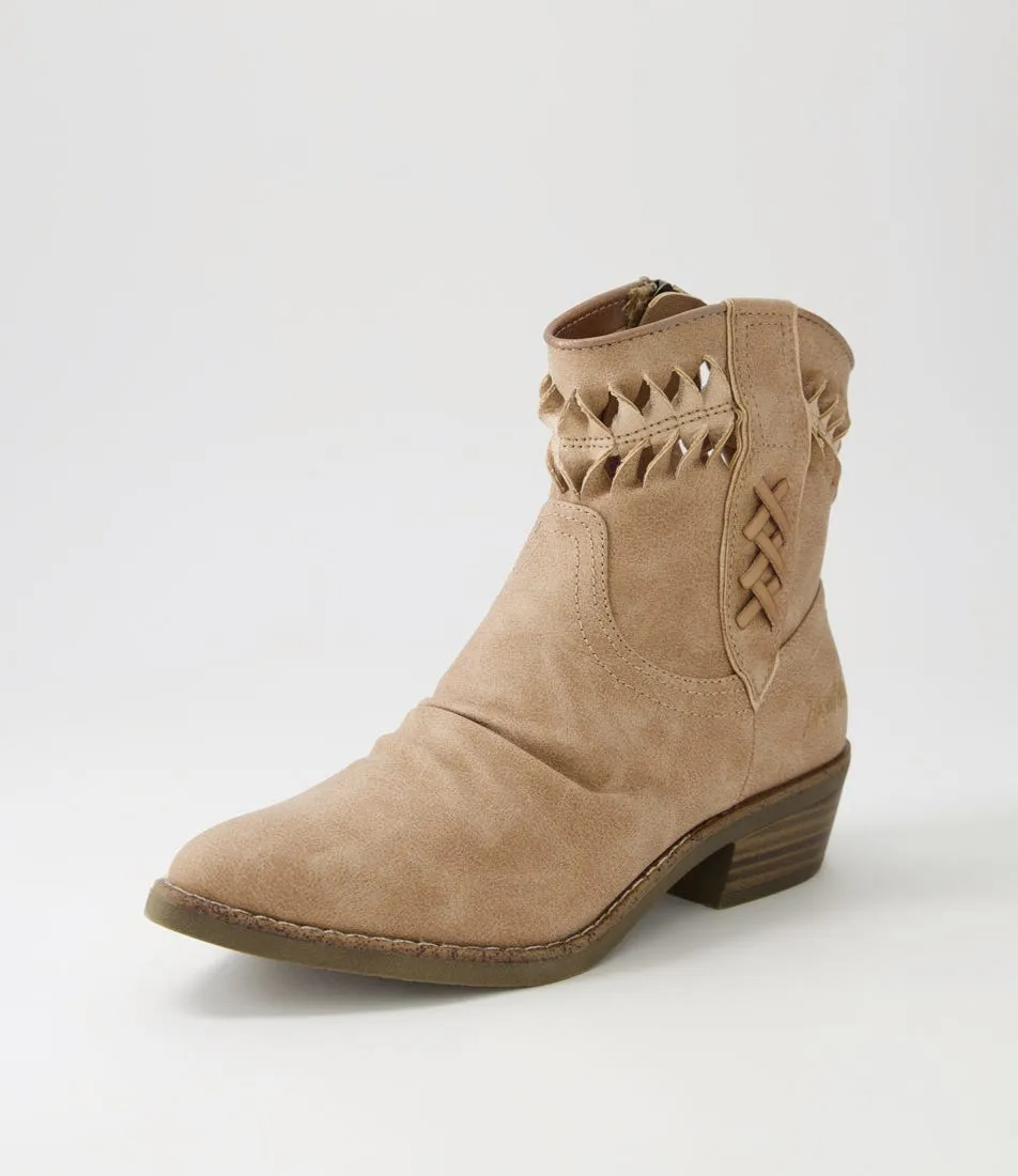 BLOWFISH Sygns Cashew Ankle Boots