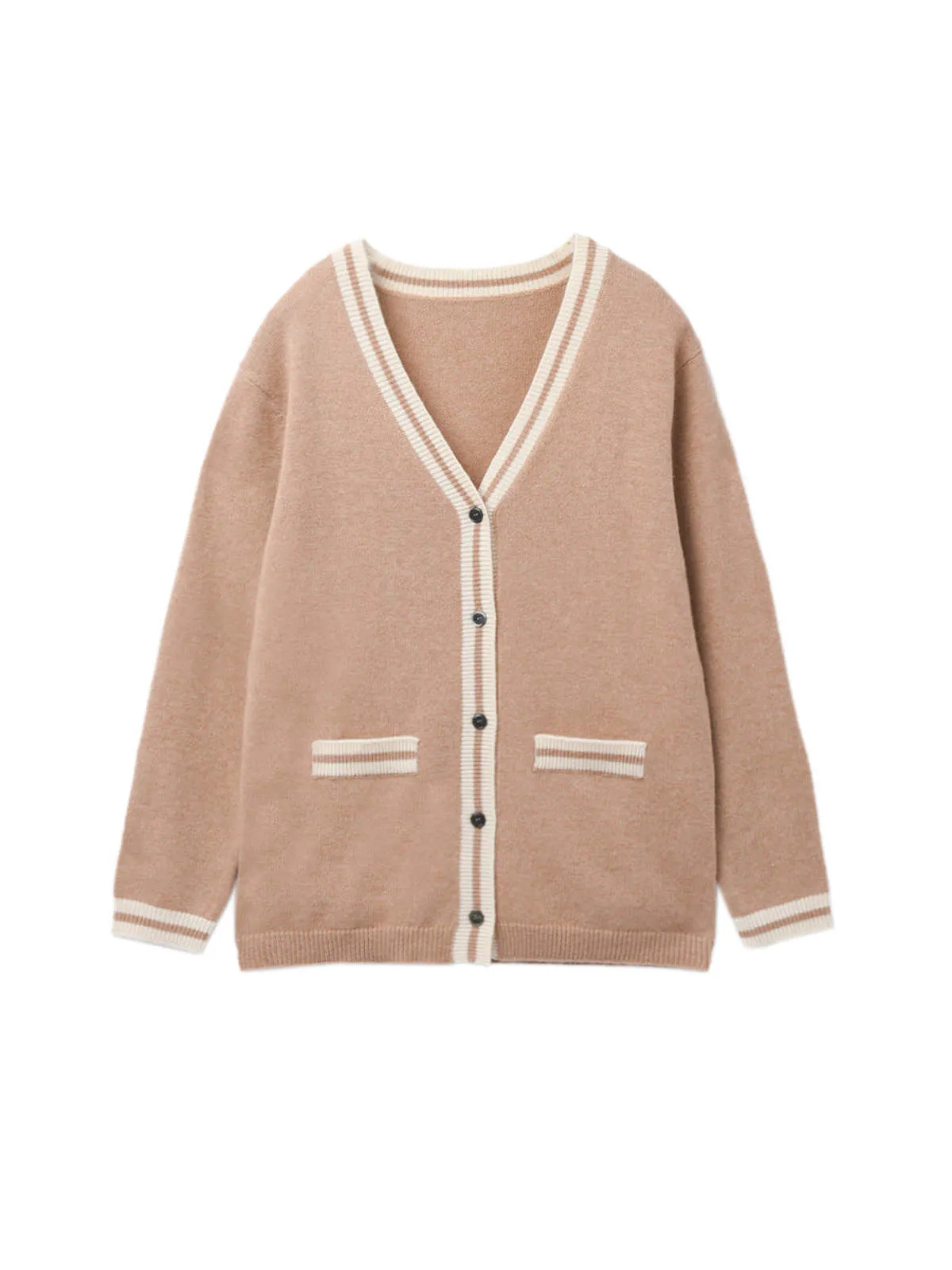 Button Long Cardigan - Camel