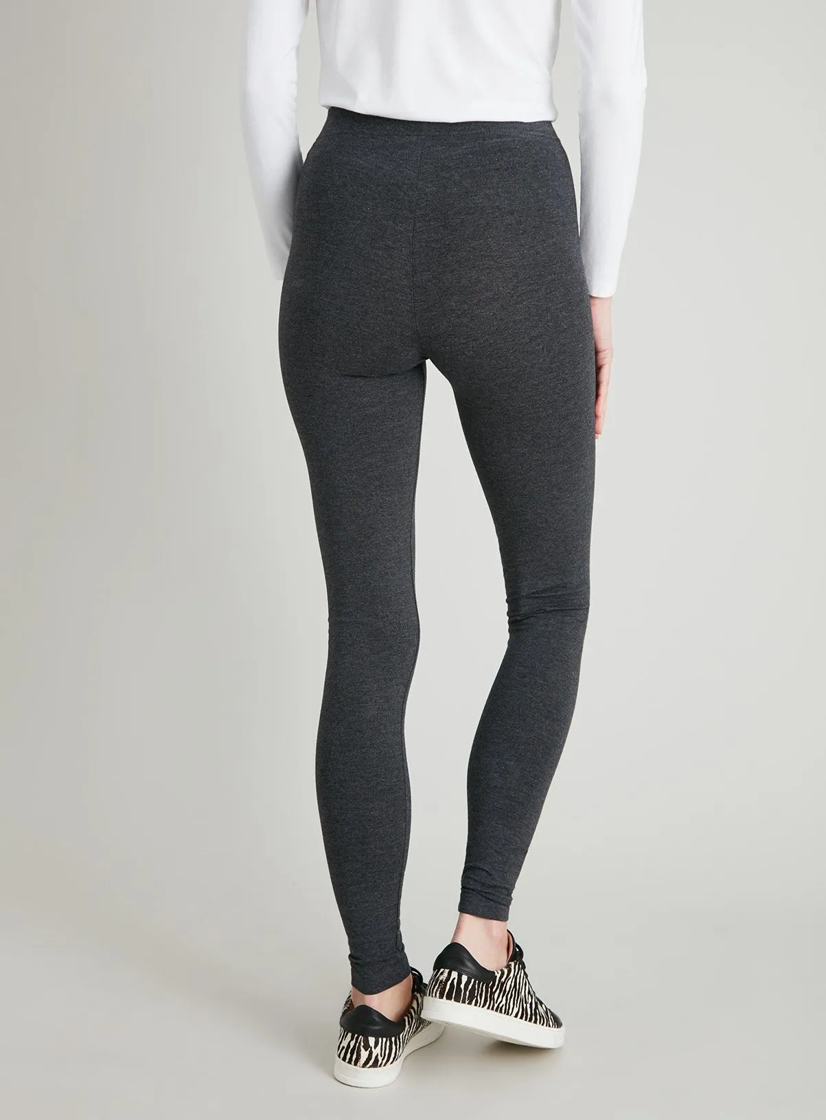 Buy Grey Marl Soft Touch Leggings 16S | Leggings | Tu