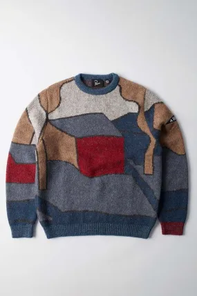 by Parra jumper Your Street Knitted Pullover men’s blue color 52332