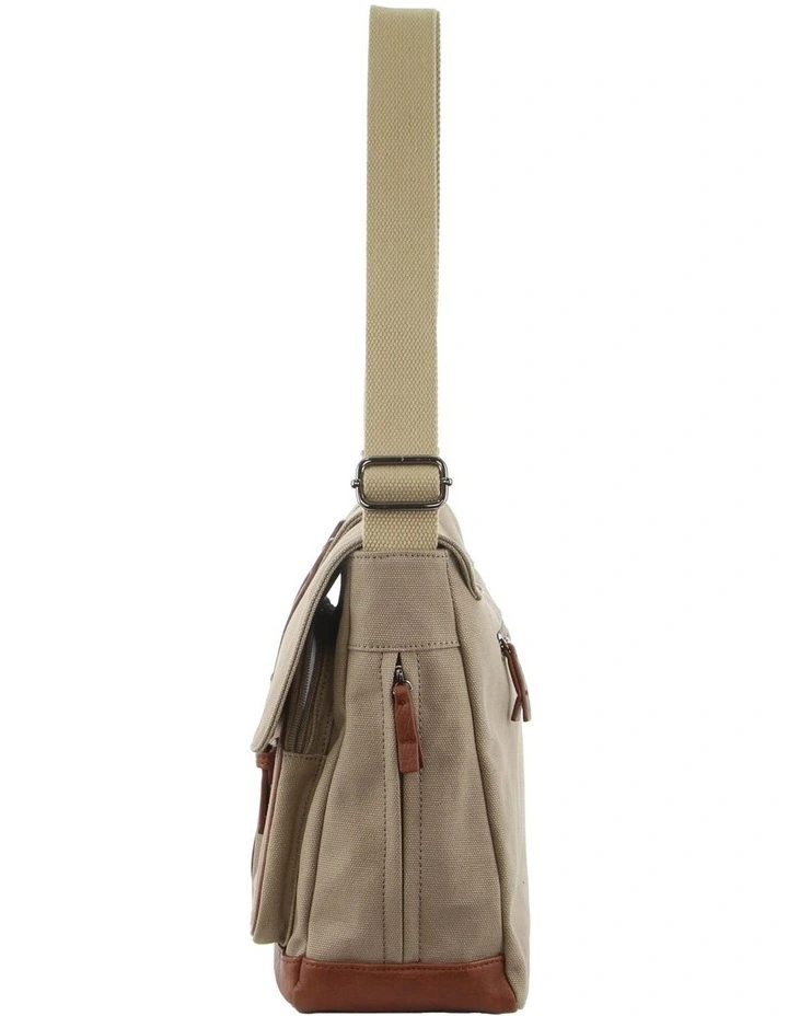 Canvas Satchel in Khaki