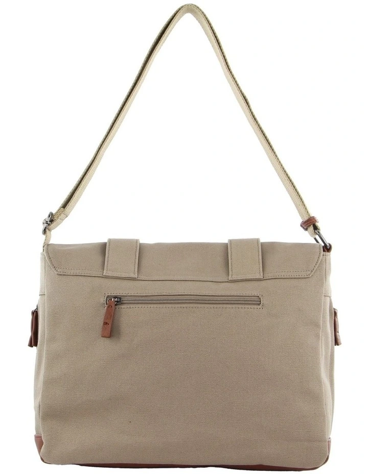 Canvas Satchel in Khaki