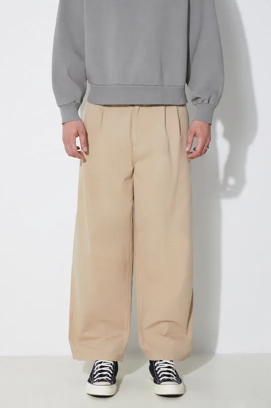 Carhartt WIP cotton trousers Colston Pant beige color I031514.G1GD