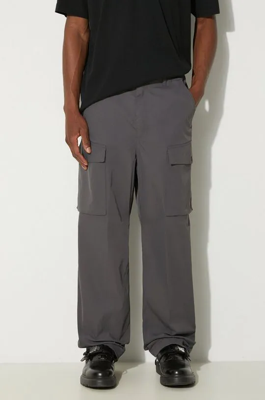 Carhartt WIP trousers Balto Pant men's gray color I033616.87XX