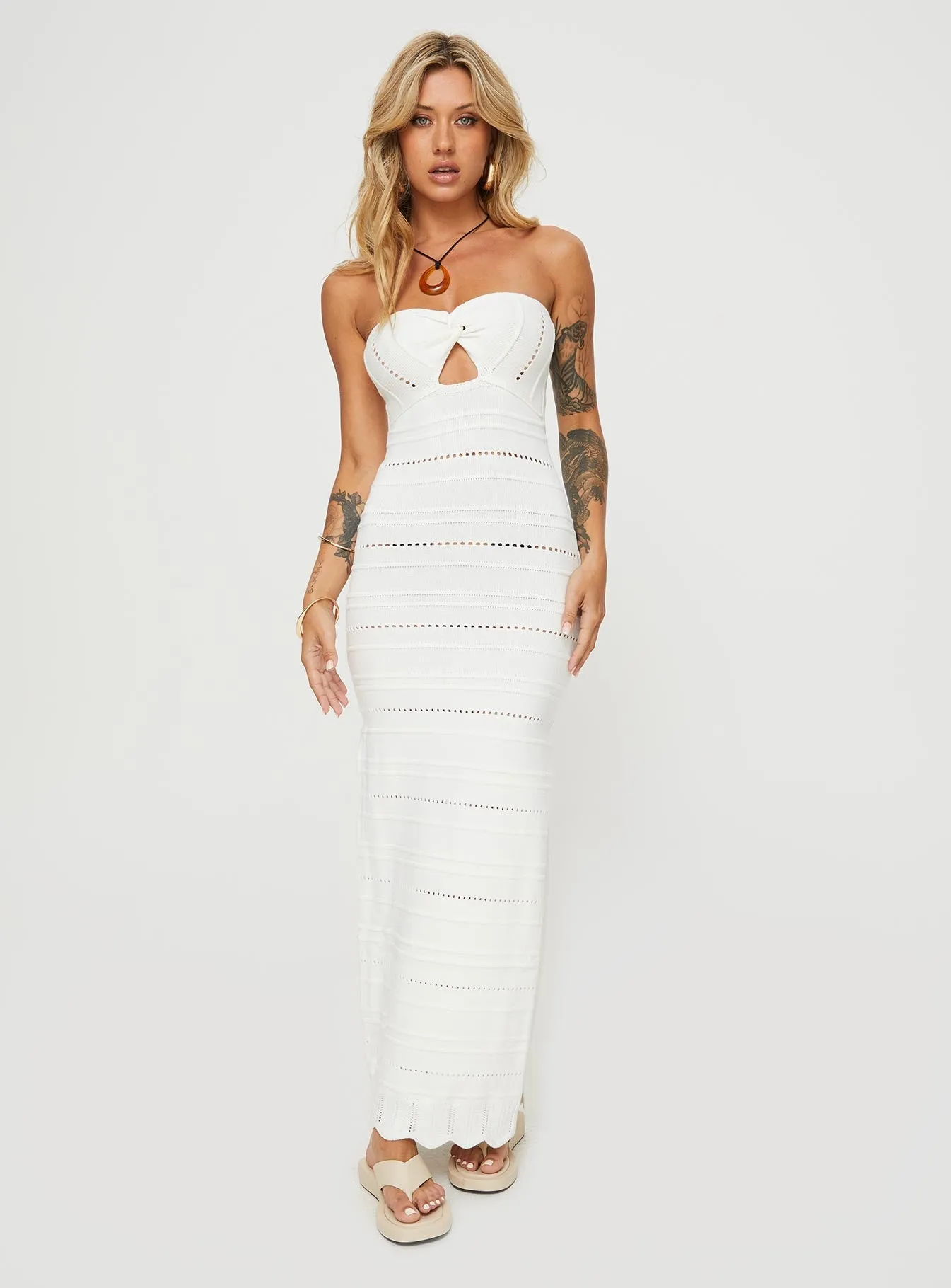 Cazwell Maxi Dress Cream