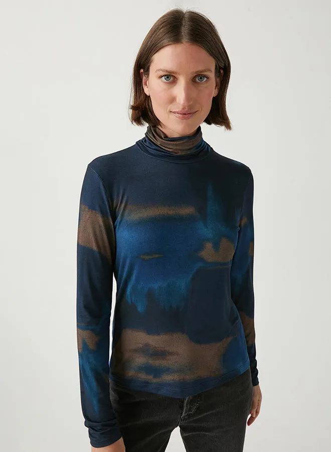 Clara Ruched Turtleneck