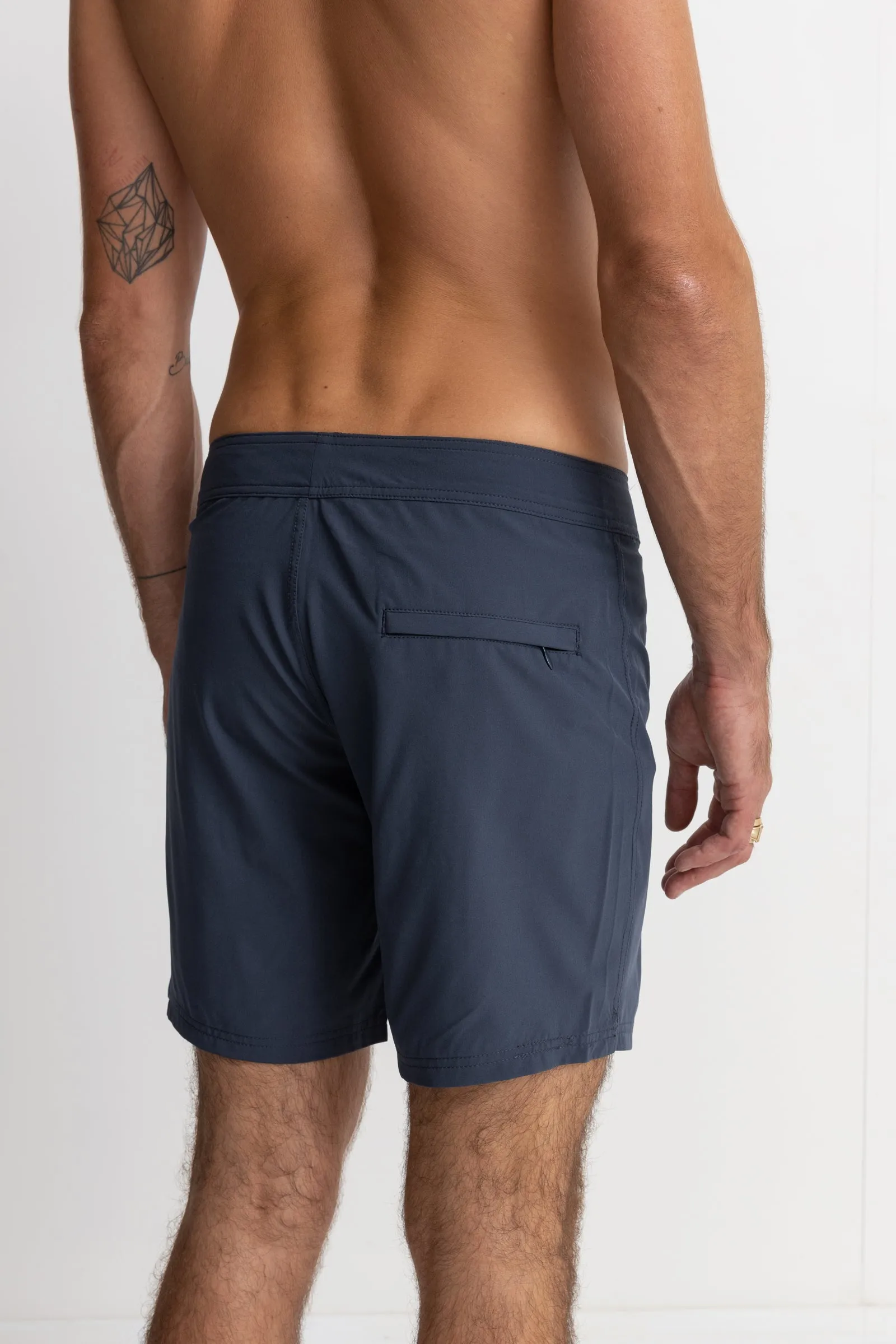 Classic Stretch Trunk Worn Navy