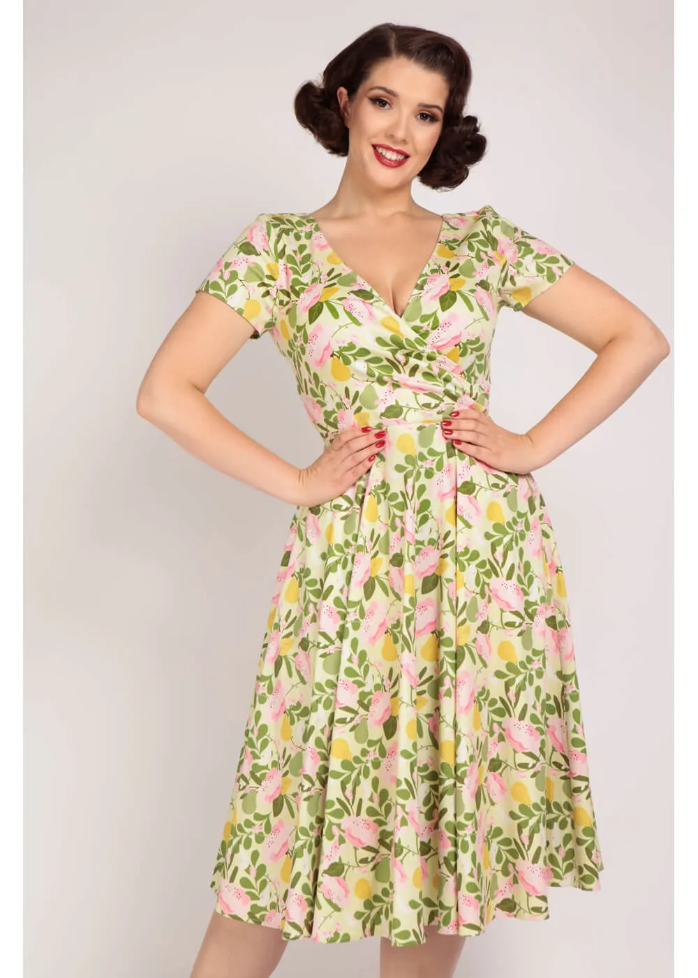 Collectif Maria English Orchard 50's Swing Dress Multi