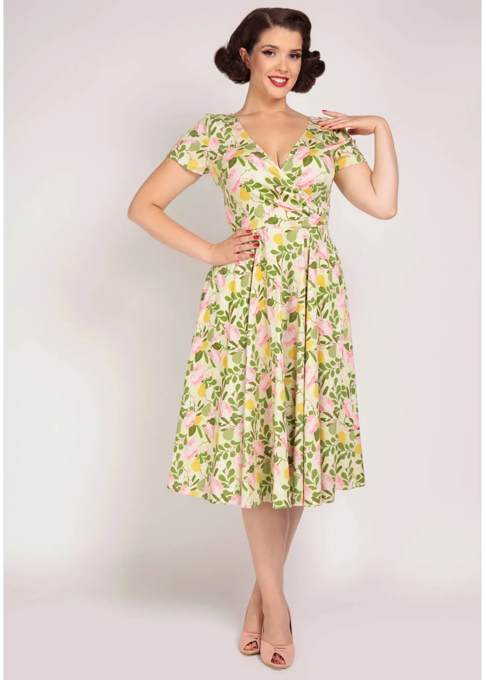 Collectif Maria English Orchard 50's Swing Dress Multi