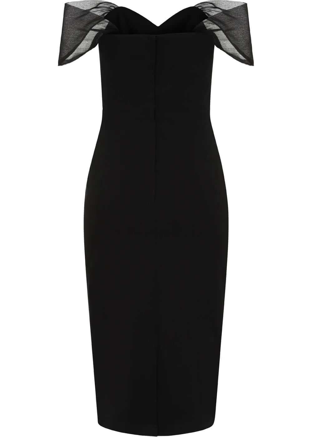 Collectif Violante 50's Pencil Dress Black