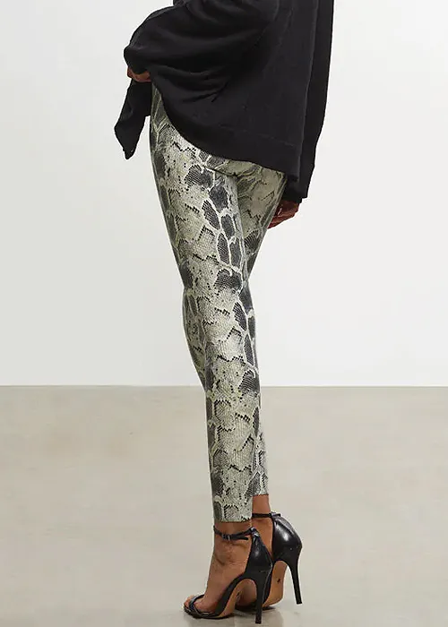 Commando Faux Leather Python Leggings ()