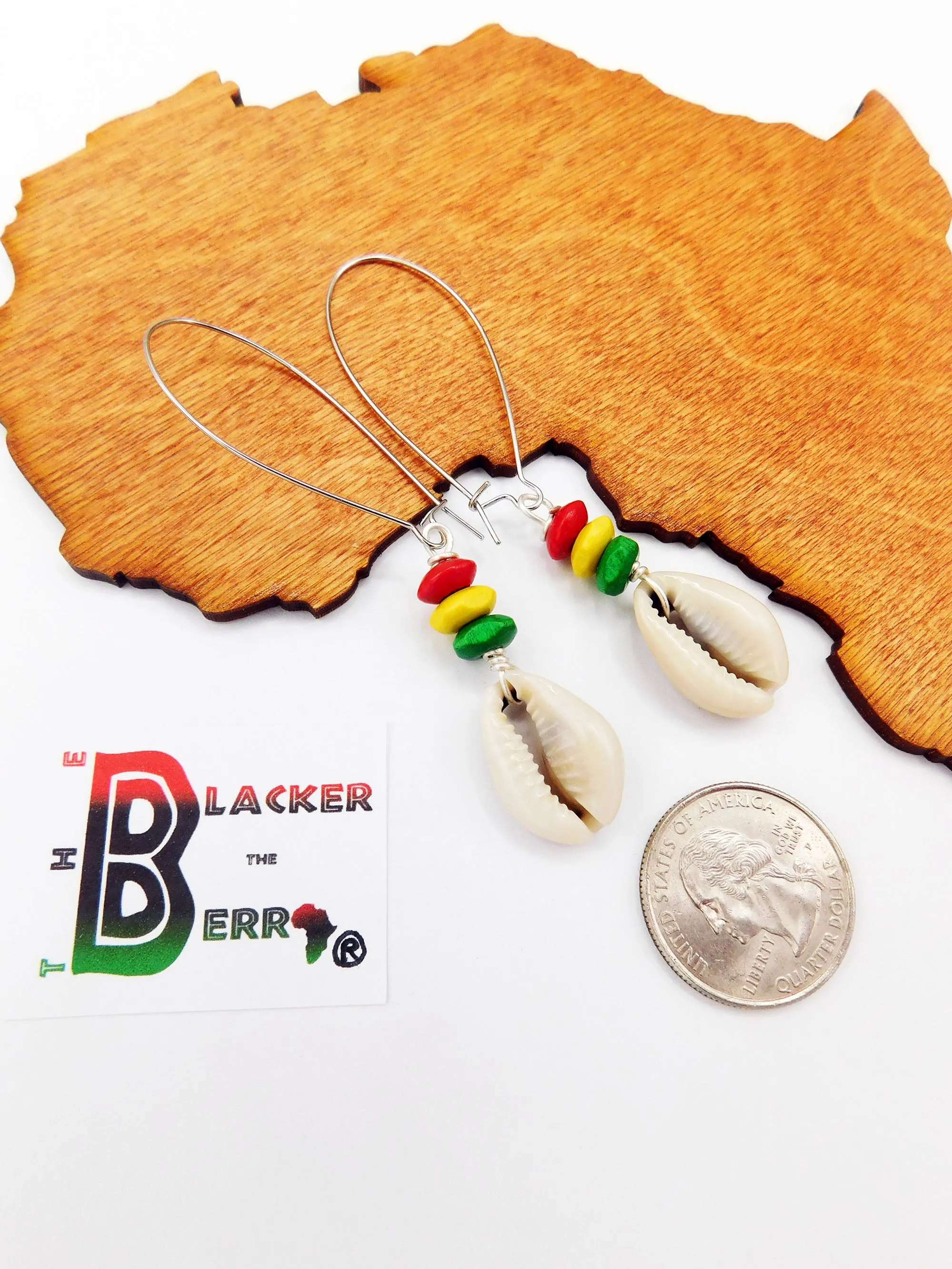 Cowrie Earrings Rasta Women Jewelry The Blacker The Berry