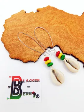 Cowrie Earrings Rasta Women Jewelry The Blacker The Berry