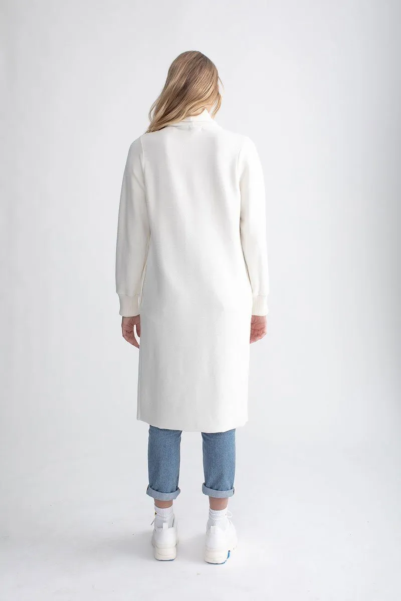 Cozy Long Cardigan Ivory