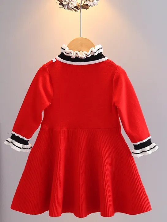 Cranberry Beautiful Bow Sweater Dress