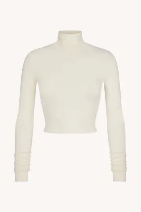 Cropped Fitted Turtleneck