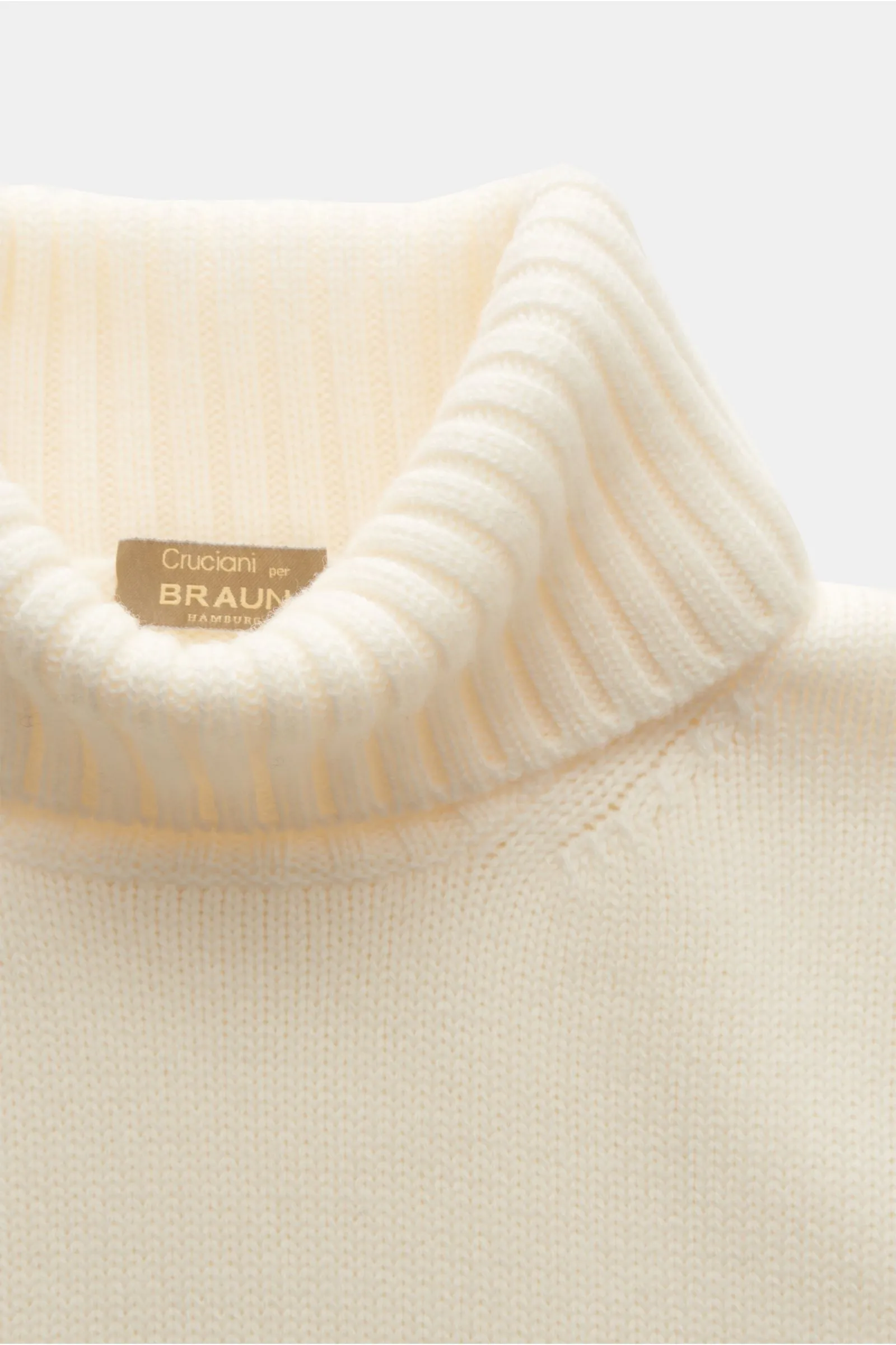 CRUCIANI turtleneck jumper cream