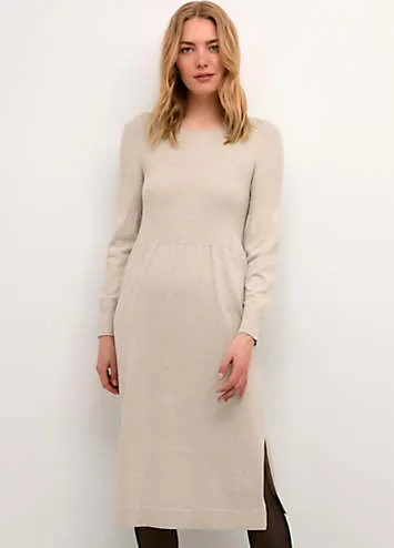 Dela Below Knee Length Knit Dress by Cream | Look Again