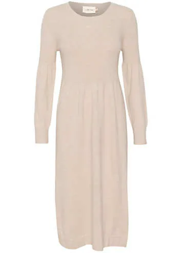 Dela Below Knee Length Knit Dress by Cream | Look Again