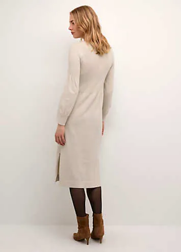 Dela Below Knee Length Knit Dress by Cream | Look Again