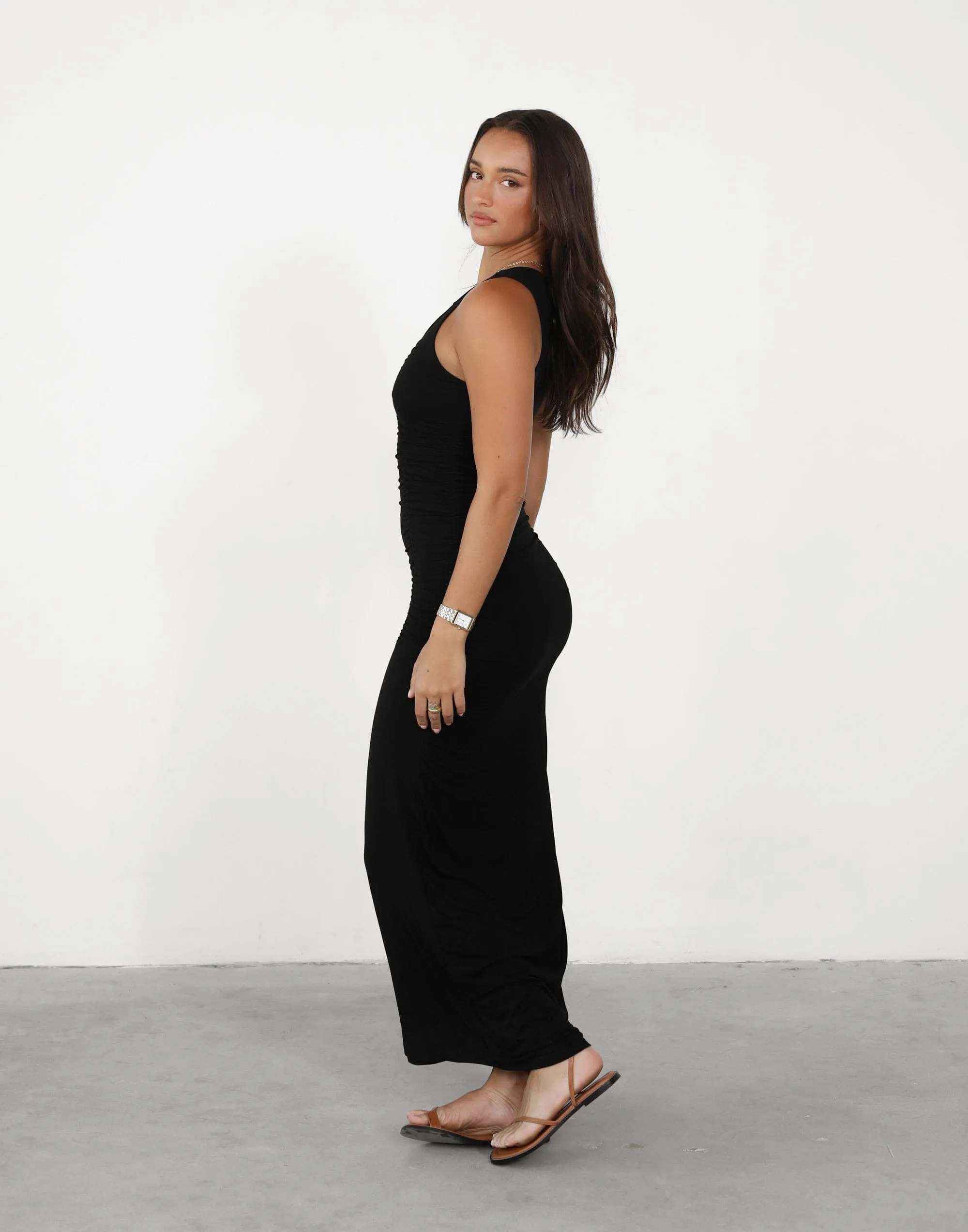 Delphine Maxi Dress (Black)