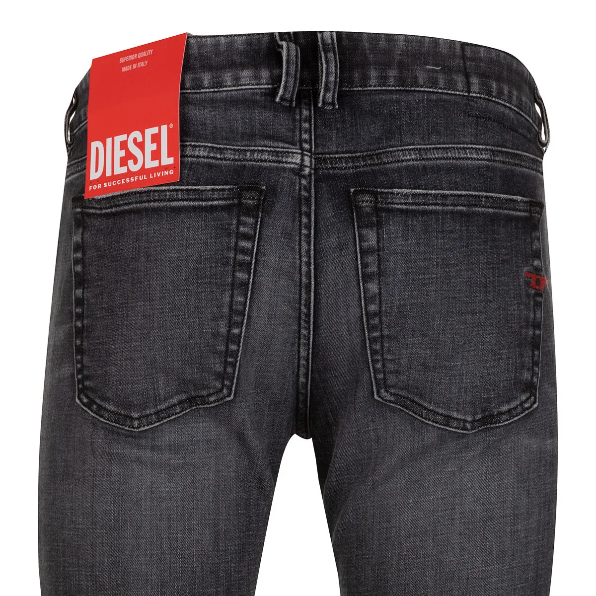 Diesel 1979 Sleenker Logo Embroidered Skinny Jeans