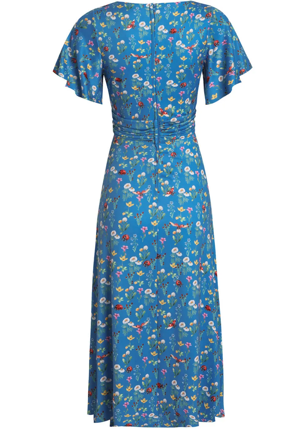 Dolly & Dotty Donna Garden Ladybug 40's Dress Blue