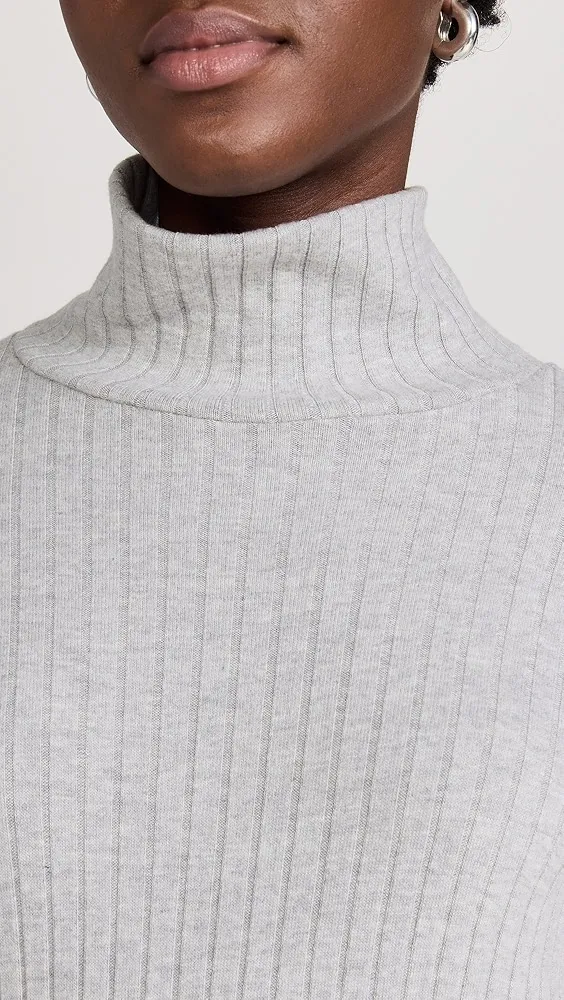 DONNI.   Sweater Rib Turtleneck Dress 