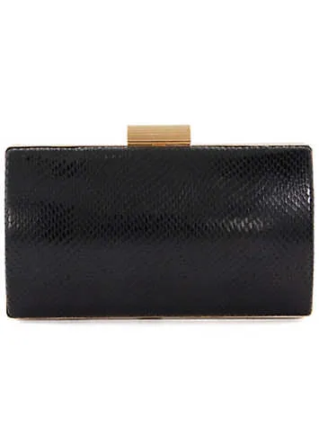 Dune London Belleview Black Box Clutch | Kaleidoscope