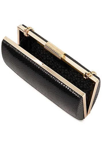 Dune London Belleview Black Box Clutch | Kaleidoscope