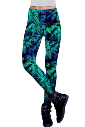 Electric Jungle Lucy Printed Performance Leggings - Women