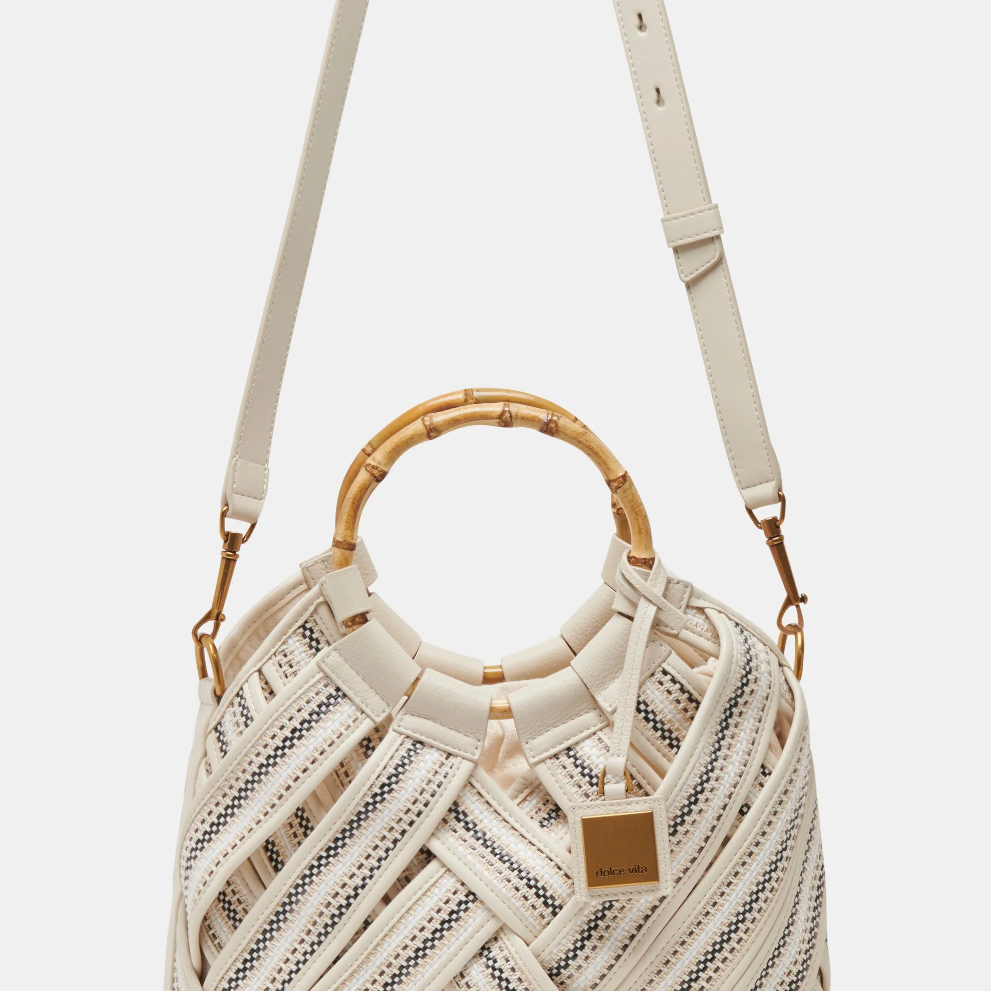 ELSIE HANDBAG IVORY WOVEN