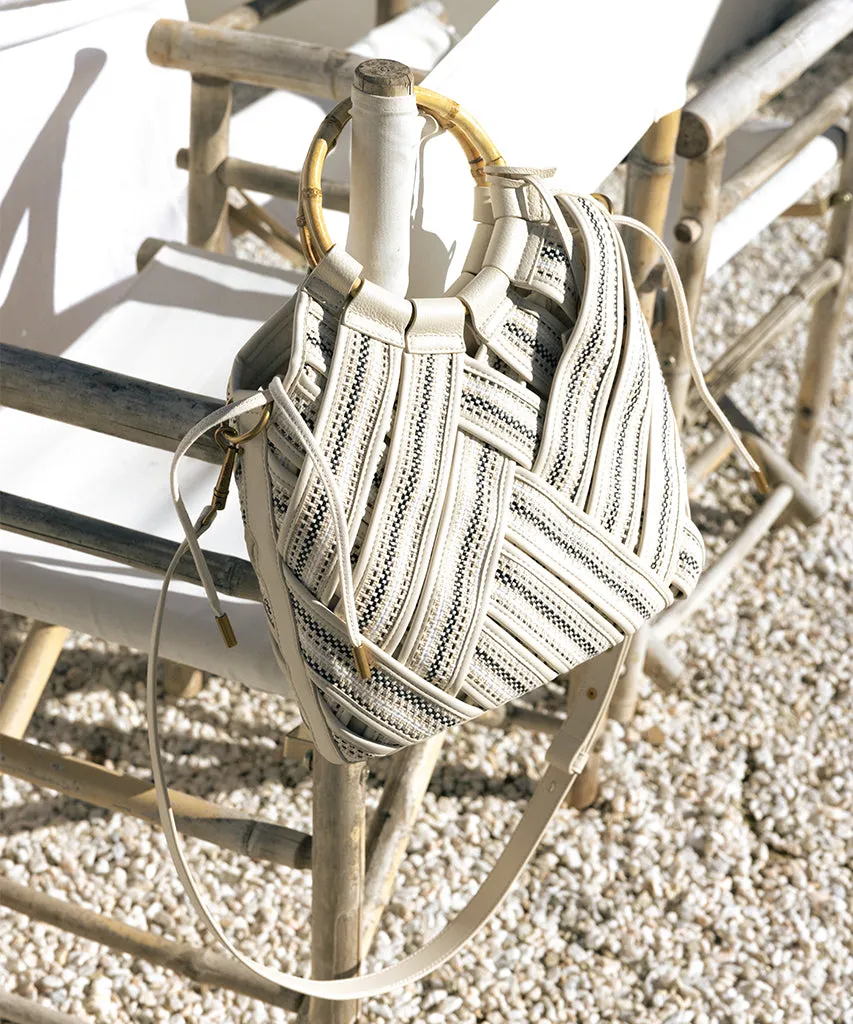 ELSIE HANDBAG IVORY WOVEN