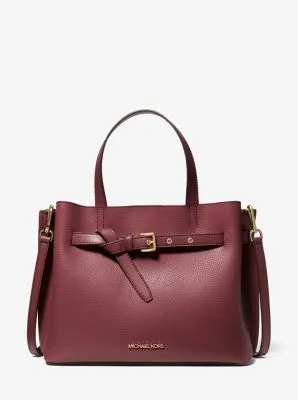 Emilia Large Pebbled Leather Satchel