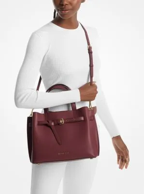 Emilia Large Pebbled Leather Satchel