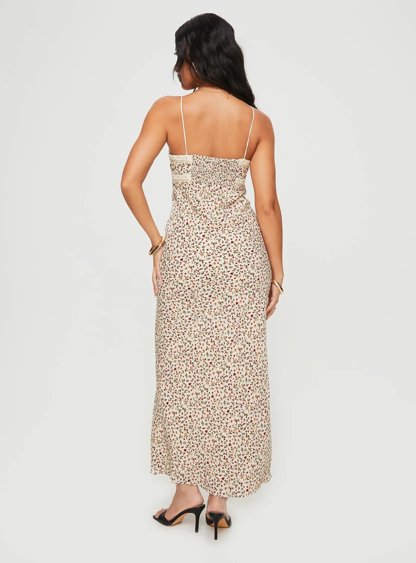 Emily Bias Cut Maxi Dress Floral